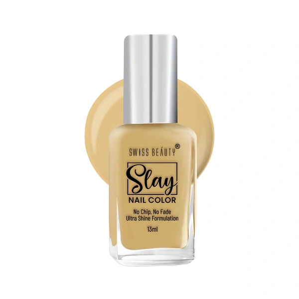 Swiss Beauty Slay Nail Colour 13ml | Sand Dunes 15 | Ultra Shine Formulation