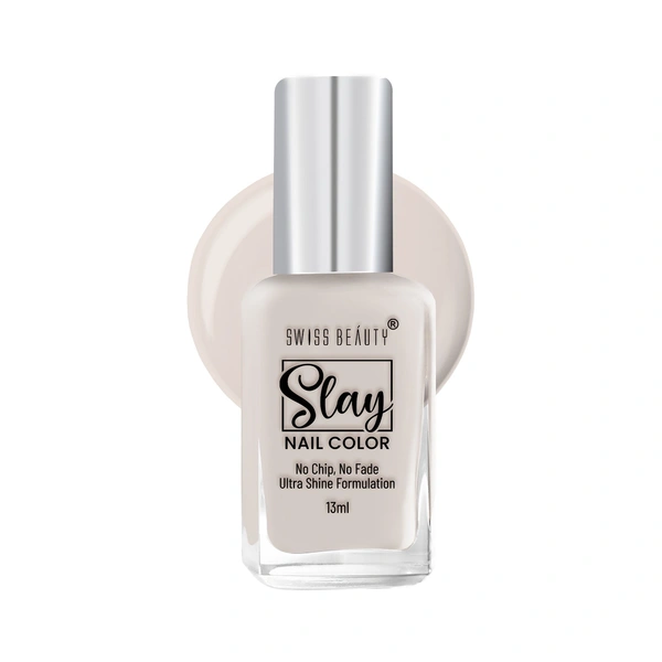 Swiss Beauty Slay Nail Colour 13ml | Classic Cream 35 | Ultra Shine Formulation