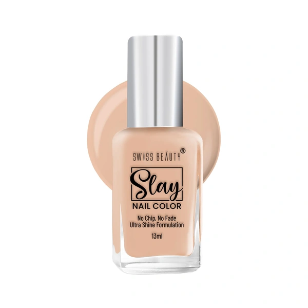Swiss Beauty Slay Nail Colour 13ml | Ultra Cream 61 | Ultra Shine Formulation