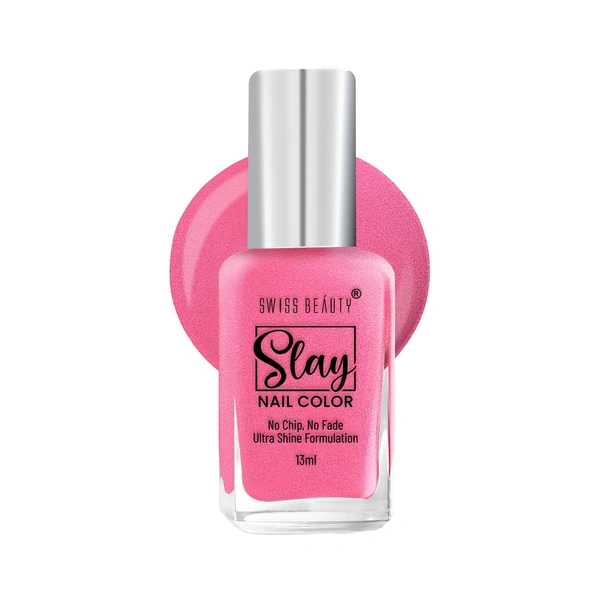 Swiss Beauty Slay Nail Colour 13ml | Magenta Rush 80 | Ultra Shine Formulation