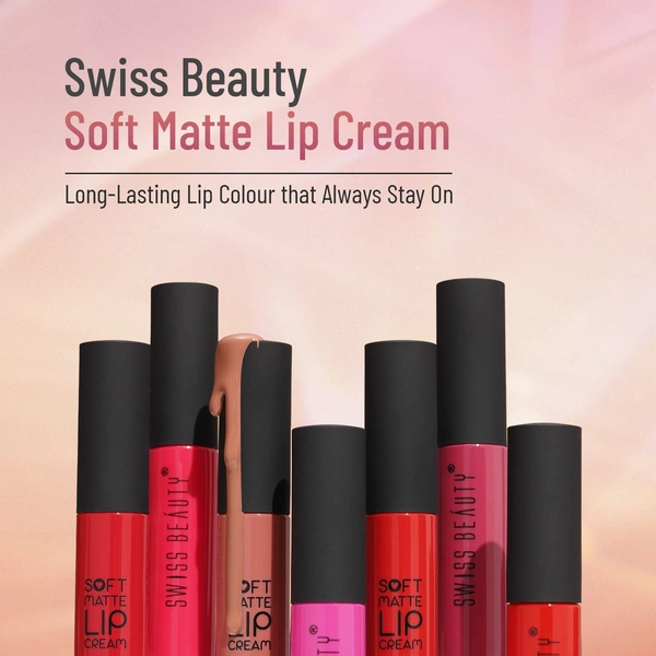 Swiss Beauty Soft Matte Lip Cream 6ml | Candy Pink 26 | Soft Matte Finish