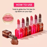 Swiss Beauty Tint Me On Lip Balm Cupcake Pink - 3.5gm | Moisturizes lips | Hydrating & Tinted Lip Balm | Lightweight Texture | Soft, Smooth Lips | Not - Sticky.