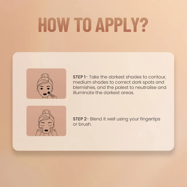 Swiss Beauty Ultra Base Concealer Palette Shade 03| Multi-Use Full Coverage Concealer, Contour & Corrector | Lightweight, Blendable Formula for Flawless, Even-Toned Makeup