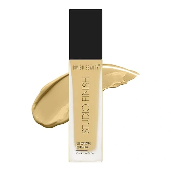 Swiss Beauty Water Proof Studio Finish Full Coverage Foundation Medium
Pale 30ml | Full coverage, Long-lasting & Lightweight Foundation for Professional look Makeup
