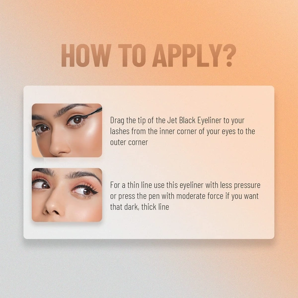 Swiss Beauty Waterproof Bold Felt Tip Pen Eyeliner | Bold, Smudge-Proof Lashes | Quick Drying | Long Lasting | Intense & Precise | For Daily Use | Black, 1.2ml