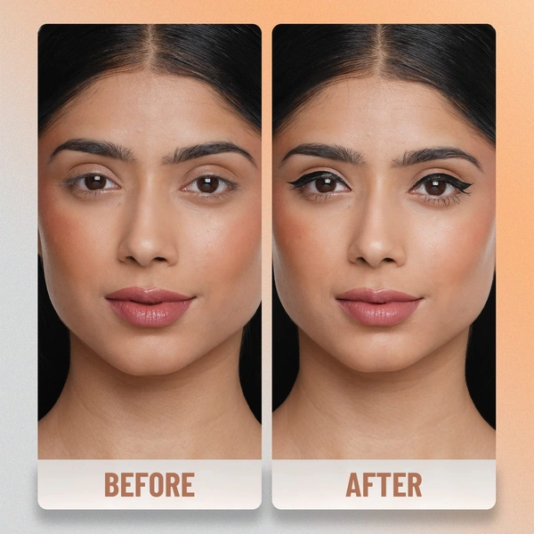 Swiss Beauty Waterproof Bold Felt Tip Pen Eyeliner | Bold, Smudge-Proof Lashes | Quick Drying | Long Lasting | Intense & Precise | For Daily Use | Black, 1.2ml