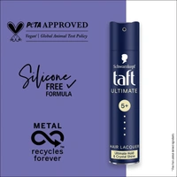 Schwarzkopf Taft Hair Polish Ultimate Hold & Crystal Shine Styling Spray - 250ml |Hold Grade 5+| Up to 72-Hour Radiant Shine| No Residue