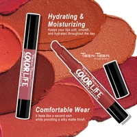 Teen Teen Color Life Nontransferable lipstick 2gm with M16 Ruby Red Shade | Matte Crayon Finish | Long lasting & waterproof | Keep Hydrating & Moisturizing