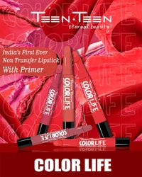 Teen Teen Color Life Nontransferable lipstick 2gm with M16 Ruby Red Shade | Matte Crayon Finish | Long lasting & waterproof | Keep Hydrating & Moisturizing