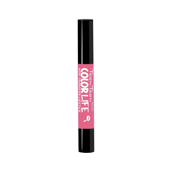 Teen Teen Color Life Nontransferable lipstick 2gm with M05 Pink Berry Shade | Matte Crayon Finish | Long lasting & waterproof | Keep Hydrating & Moisturizing