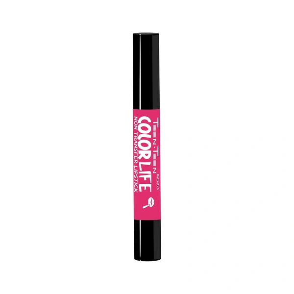 Teen Teen Color Life Nontransferable lipstick 2gm with M20 Pink Crush Shade | Matte Crayon Finish | Long lasting & waterproof | Keep Hydrating & Moisturizing