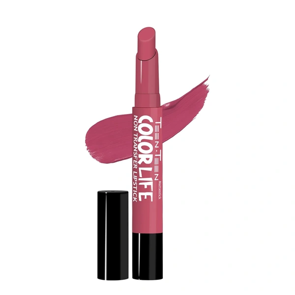 Teen Teen Color Life Nontransferable lipstick 2gm with M34 Berry Crush Shade| Matte Crayon Finish | Long lasting & waterproof | Keep Hydrating & Moisturizing