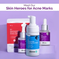 Derma Co The Derma Co 10% Niacinamide Face Serum 30ml | Fades Acne Marks & Dark Spots | Minimizes Pores & Enhances Skin Barrier | Lightweight & Non-Greasy | Toxin-Free | Daily Use Serum | Skin Brightening | for All Skin Types