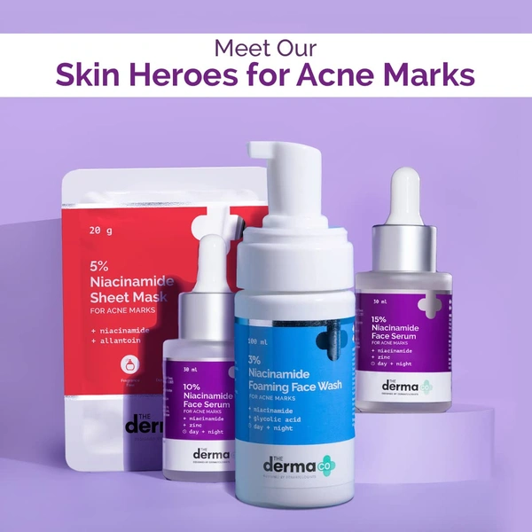 Derma Co The Derma Co 10% Niacinamide Face Serum 30ml | Fades Acne Marks & Dark Spots | Minimizes Pores & Enhances Skin Barrier | Lightweight & Non-Greasy | Toxin-Free | Daily Use Serum | Skin Brightening | for All Skin Types