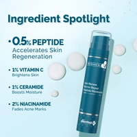 Derma Co The Derma Co Dr. V Skin Renew Peptide Moisturizer 50g | Repairs Skin Barrier & Deeply Moisturizes | Youthful Glow | Non-Sticky & Fast Absorbing | Reduces Wrinkles | Lightweight | Deep Hydration | Improves Skin Texture