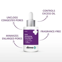 Derma Co The Derma Co Pore Minimizing Face Serum 30ml | with 4% Niacinamide, 5% PHA & P-Refinyl� for Open Pores | Control Excess Oil | Pore Refining Serum | Even-Toned Skin | Smooth & Clear Skin | Skin Tone Correction | for Oily Skin