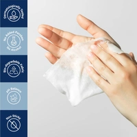 Tulips Biodegradable Refreshing Pocket Wipes (8 wipes)| Compact & Gentle Care for On-the-Go | Delightful Scents (Caramel Creme, Pear & Gardenia, Promised Meadow)