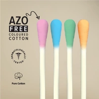 Tulips Cotton Ear Buds Multicolor 100 Sticks 200 Tips Pack Of 5 | Soft, Safe & Hygienic | 100% Pure Cotton | Ideal for Daily Use & Personal Care| Wwith White Paper | Eco-Friendly & Convenient