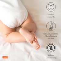 Tulips Ultra Fine Baby Powder 200g | Soft & Gentle for Baby Delicate Skin