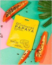 Twacha 6 Steps Rejuvenating Papaya Facial Kit | Papaya Enzymes + Alpha-Arbutin for Dark Spot Reduction & Radiant Glow | All Skin Types | Home Spa Facial