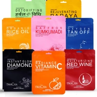 Twacha Moisturizing Red Wine Facial Kit | Red Grape Extracts for Instant Glow, Dark-Spot Removal & Wrinkle Reduction | All Skin Types | Unisex 6-Step Home Facial