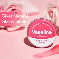 Vasline Vaseline Lip Tins Rosy Lips 17g | Intense Hydration & Sheer Pink Tint | Glossy Shine & Soft Smooth Lips | Everyday Moisturising Lip Balm