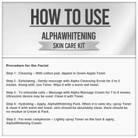 Vedic Line Alpha Whitening Skin Care Facial Kit | Brightening & Pigmentation Control Facial | Glowing And Smooth Skin | Anti-Aging Skin | 350ml