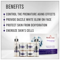 Vedic Line Diamond Tejas Facial Kit 600ml Skin Glowing Facial Kit, With Jojoba Oil, Diamond Bhasma and Vitamin B3 For Natural Glowing Face