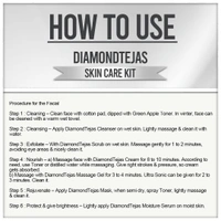 Vedic Line Diamond Tejas Facial Kit 600ml Skin Glowing Facial Kit, With Jojoba Oil, Diamond Bhasma and Vitamin B3 For Natural Glowing Face