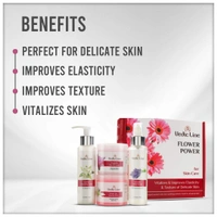 Vedic Line Flower Power Facial Kit 400ml, With Lavender Jasmine For Tightens the skin texture & Reduces age spots.