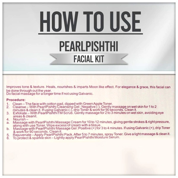 Vedic Line Pearl Pishthi Facial Kit | Radiance-Boosting Facial with Pearl Extracts | Enriched with pearl protein | Radiant Glow | Suitable for All Skin Types | 600ml