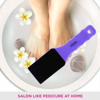 Vega VEGA Curve Emery Foot File PD-21 | Gently Removes Dead Skin & Calluses with Precision | Sleek, Ergonomic Design for Smooth, Beautiful Feet