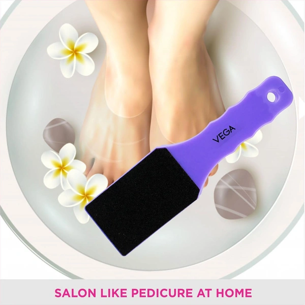 Vega VEGA Curve Emery Foot File PD-21 | Gently Removes Dead Skin & Calluses with Precision | Sleek, Ergonomic Design for Smooth, Beautiful Feet