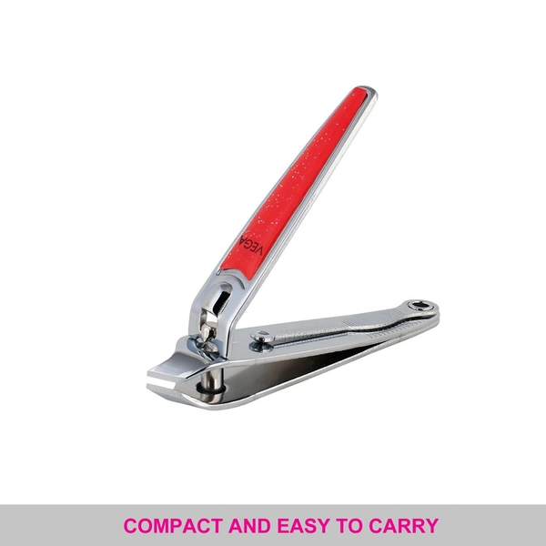 Vega Cuticle Clipper, Precision Cuticle Care Tool for Smooth, Neat Nails | Ergonomic Design, Angled Cutting Edge for Easy Grooming