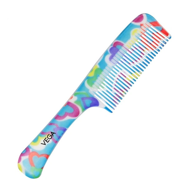 Vega VEGA Iris Grooming Hair Comb DC-1264 | Sleek, Durable & Lightweight Comb for Everyday Use | Detangles, Smooths & Tames Frizz for a Polished Look