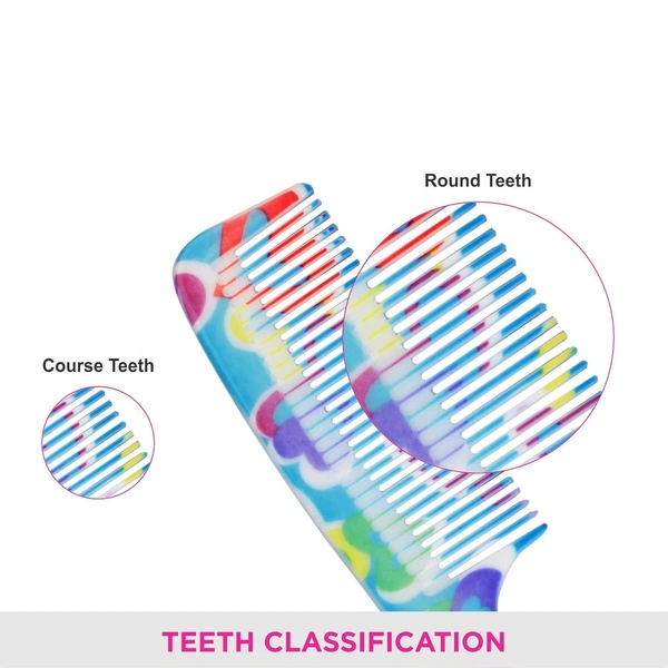 Vega VEGA Iris Grooming Hair Comb DC-1264 | Sleek, Durable & Lightweight Comb for Everyday Use | Detangles, Smooths & Tames Frizz for a Polished Look