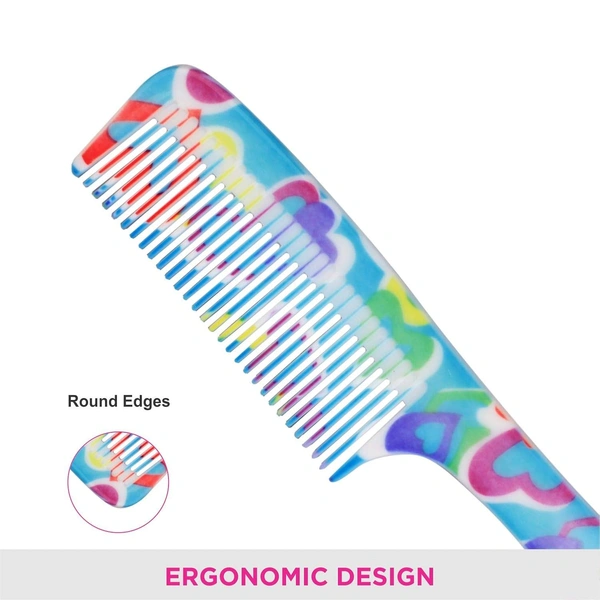 Vega VEGA Iris Grooming Hair Comb DC-1264 | Sleek, Durable & Lightweight Comb for Everyday Use | Detangles, Smooths & Tames Frizz for a Polished Look