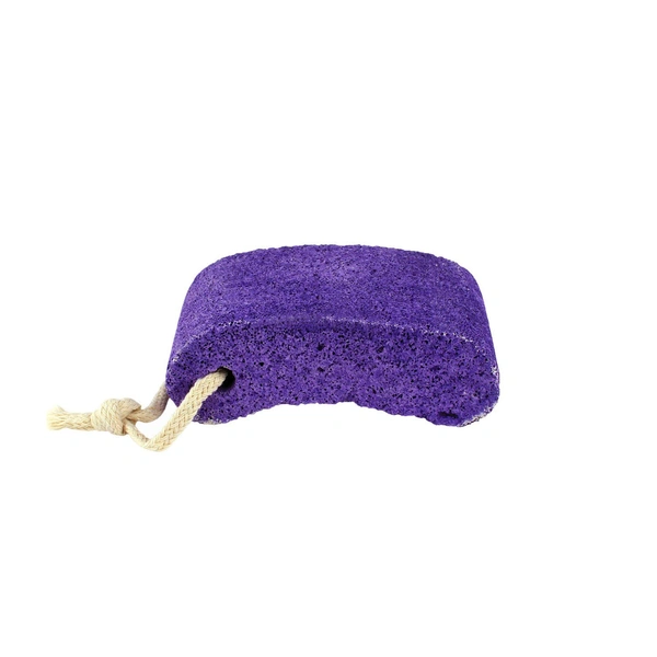 Vega Pumice Stone Purple | Exfoliating Stone for Smooth & Soft Skin | Exfoliates, Removes Dead Skin & Calluses | Perfect for Feet, Hands & Elbows