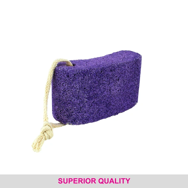 Vega Pumice Stone Purple | Exfoliating Stone for Smooth & Soft Skin | Exfoliates, Removes Dead Skin & Calluses | Perfect for Feet, Hands & Elbows