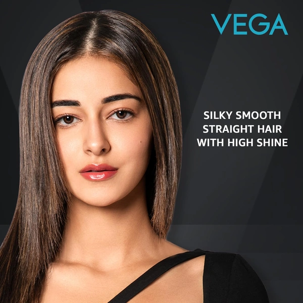 Vega Trendy Hair Straightener for Men & Women, Pink (VHSH-16) | Ceramic Coated Floating Plates | Adjustable Temperature Setting | 60 Sec Quick Heat-up | 60 Min Auto Shut-off