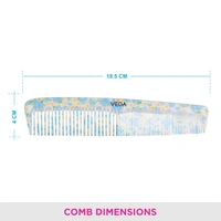 Vega VEGA Tulip Grooming Hair Comb DC-1279 | Elegant Design & Gentle Bristles | Perfect for Styling, Taming Flyaways, and Detangling All Hair Types