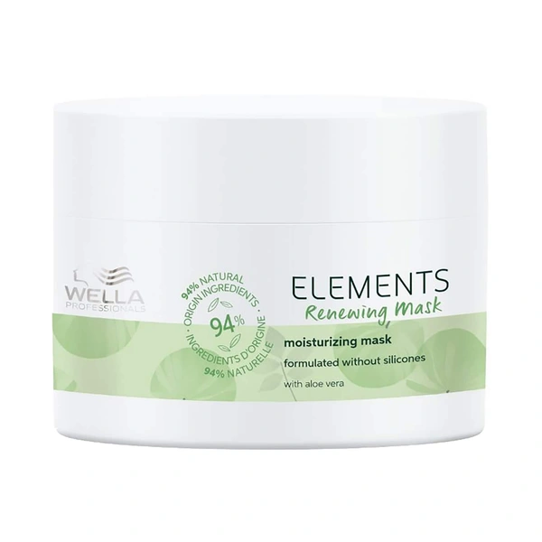 Wella Professionals Elements Renewing Moisturizing Hair Mask (150ml) | Intense Hydration for Dry & Damaged Hair | Nourishing & Restoring Moisture | Sulfate-Free Formula for Healthy Hair