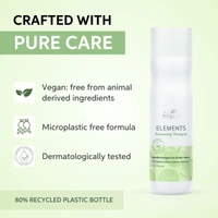 Wella Professionals Elements Sulfate-Free Renewing Shampoo 250ml | Gentle, Nourishing Shampoo for Dry & Damaged Hair | Restores Moisture & Softness| Color-Safe Formula.