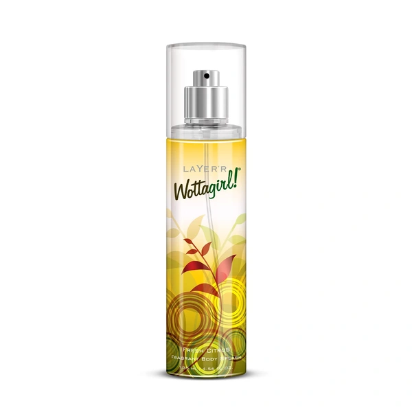 Wottagirl Fresh Citrus Body Spray - 135ml for Women