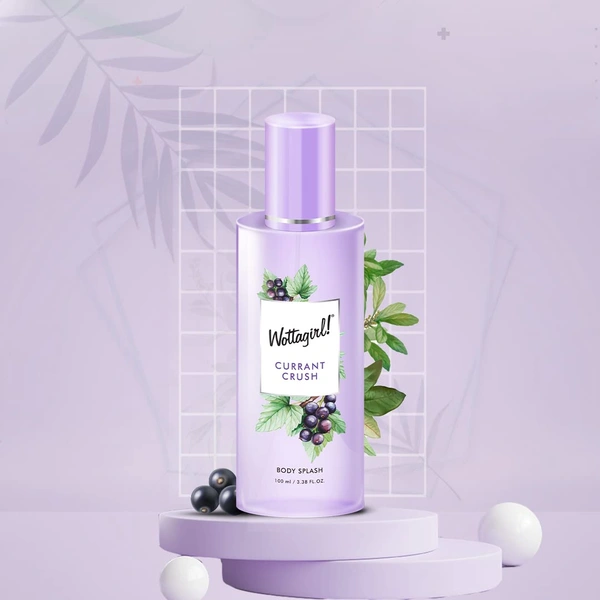 Wottagirl Wottergirl Currant Crush Body Splash 100ml for Women - Long-Lasting Fragrance