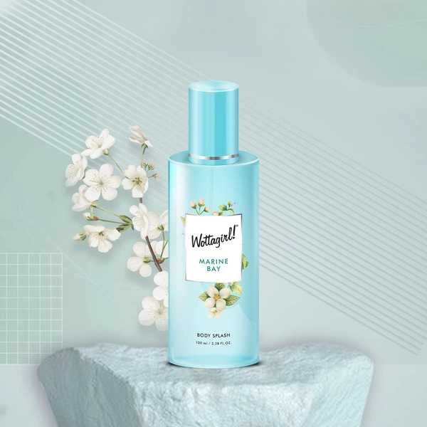 Wottagirl Wottergirl Marine Bay Body Splash for Women Long-Lasting Fragrance, 100ml