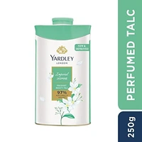 Yardley London Imperial Jasmine Perfumed Talc (250g)| Luxurious Scented Talc for Women | Smooth & Silky Texture