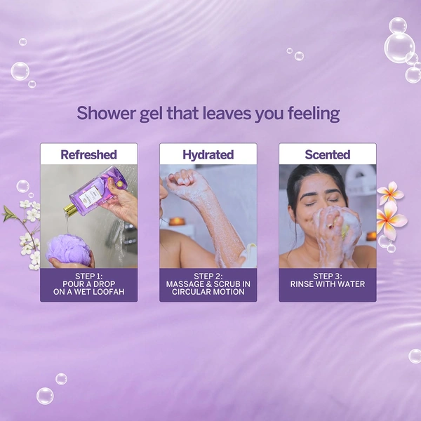 Yardley London Moarning Dew Shower Gel 500ml, Enriched with Lily of Flower & Frangipani | Paraben-Free & Refreshing Fragrance |Soft & Nourished Skin