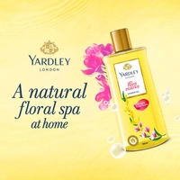 Yardley London Shower Gel 250ml | Floral Essence with Peony & Ylang Ylang | Enriched with Natural Oils | Paraben & Silicone Free