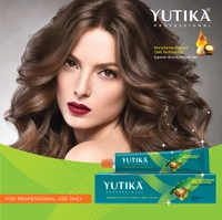 Yuthika Professional Creme Hair Color Tube 100gm with 4.45 Copper Hamogany Brown Shade | Permanent Fashion Shade | Smooth Shine Finish | Grey Coverage | Salon Quality Result at Home
